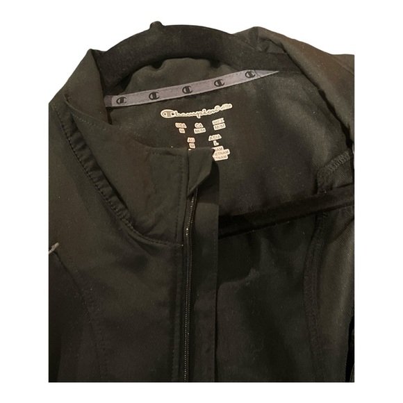 Champion Men’s Running Jacket Black Windbreaker Size M. - Picture 4 of 4